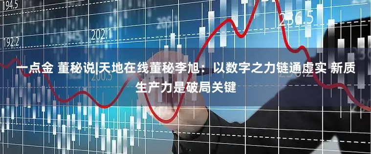 一点金 董秘说|天地在线董秘李旭：以数字之力链通虚实 新质生产力是破局关键
